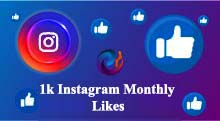 1k Instagram Monthly likes