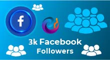 3k Facebook Followers