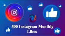 500 Instagram Monthly Likes